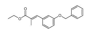 ethyl 3-<3-(benzyloxy)phenyl>-2-methylprop-2-enoate Structure