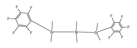 1,3-di-(pentafluoro phenyl) hexamethyl trisilane Structure