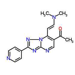 1-{7-[(E)-2-(Dimethylamino)vinyl]-2-pyridin-4-yl-[1,2,4]triazolo[1,5-a]pyrimidin-6-yl}ethanone Structure