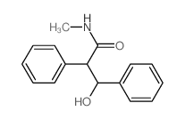 Benzenepropanamide, b-hydroxy-N-methyl-a-phenyl-, (R*,S*)- (9CI) Structure