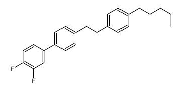 1,2-difluoro-4-[4-[2-(4-pentylphenyl)ethyl]phenyl]benzene结构式