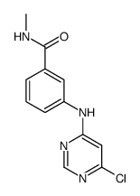 3-(6-chloropyrimidin-4-ylamino)-N-methylbenzamide结构式