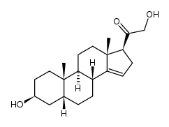 2-hydroxy-1-((3S,5R,8R,9S,10S,13R,17S)-3-hydroxy-10,13-dimethyl-2,3,4,5,6,7,8,9,10,11,12,13,16,17-tetradecahydro-1H-cyclopenta[a]phenanthren-17-yl)ethanone Structure