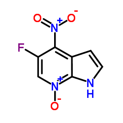 5-Fluoro-4-nitro-1H-pyrrolo[2,3-b]pyridine 7-oxide结构式