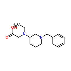 N-(1-Benzyl-3-piperidinyl)-N-ethylglycine结构式