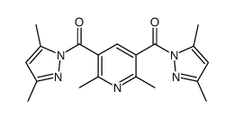 3,5-bis(3',5'-dimethyl-1'-pyrazolylcarbonyl)-2,6-dimethylpyridine结构式