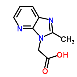 2-(2-Methyl-3H-imidazo[4,5-b]pyridin-3-yl)acetic acid Structure