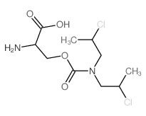 Serine,bis(2-chloropropyl)carbamate (ester), L- (8CI)结构式