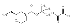 (S)-tert-Butyl 2-(aminomethyl)morpholine-4-carboxylate oxalate Structure