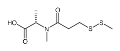 (S)-2-(N-Methyl-3-(Methyldisulfanyl)propanamido)propanoic acid结构式