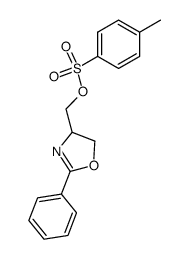 2-phenyl-4-(p-toluenesulfonyloxymethyl)oxazoline结构式