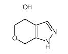 1,4,5,7-tetrahydropyrano[3,4-c]pyrazol-4-ol Structure