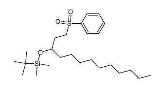 3-(tert-butyldimethylsilyloxy)-1-(phenylsulfonyl)tridecane Structure