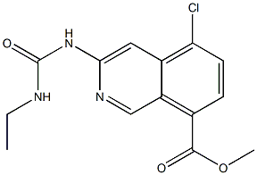 methyl 5-chloro-3-(3-ethylureido)isoquinoline-8-carboxylate Structure