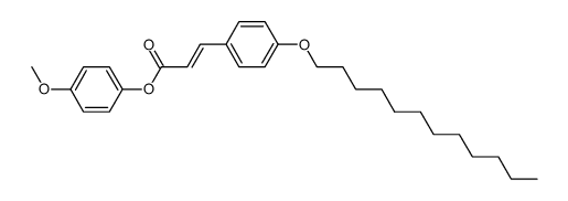 (E)-3-(4-Dodecyloxy-phenyl)-acrylic acid 4-methoxy-phenyl ester结构式