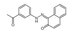 1-[(3-acetylphenyl)hydrazinylidene]naphthalen-2-one结构式