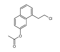 8-(2-chloroethyl)naphthalen-2-yl acetate结构式