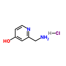 2-(aminomethyl)pyridin-4-ol hydrochloride结构式