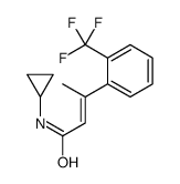 N-cyclopropyl-3-[2-(trifluoromethyl)phenyl]but-2-enamide结构式