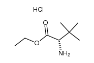 (S)-Ethyl 2-amino-3,3-dimethylbutanoate hydrochloride Structure