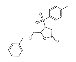 5-benzyloxymethyl-2-oxo-4-(4-tolylsulfonyl)tetrahydrofuran Structure