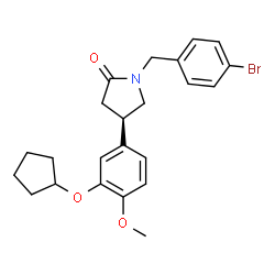 1-(4-bromobenzyl)-4-(3-(cyclopentyloxy)-4-methoxyphenyl)pyrrolidin-2-one picture