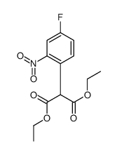 diethyl 2-(4-fluoro-2-nitrophenyl)propanedioate Structure