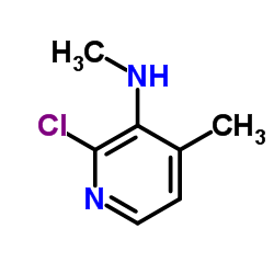 2-Chloro-N,4-dimethyl-3-pyridinamine Structure