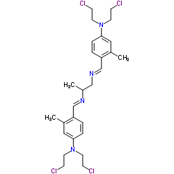 3,4-Xylidine, a4,a4'-(propylenedinitrilo)bis[N,N-bis(2-chloroethyl)-(8CI) Structure