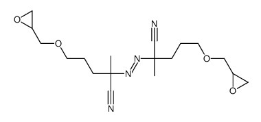 2-[[2-cyano-5-(oxiran-2-ylmethoxy)pentan-2-yl]diazenyl]-2-methyl-5-(oxiran-2-ylmethoxy)pentanenitrile结构式