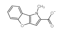 METHYL1H-BENZO[4,5]FURO[3,2-B]PYRROLE-2-CARBOXYLATE structure