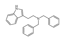 N,N-dibenzyl-2-(1H-indol-3-yl)ethanamine结构式