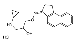 1-(cyclopropylamino)-3-[(Z)-1,2-dihydrocyclopenta[a]naphthalen-3-ylideneamino]oxypropan-2-ol,hydrochloride结构式