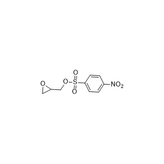 4-硝基苯磺酸环氧乙烷-2-基甲酯结构式