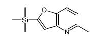 trimethyl-(5-methylfuro[3,2-b]pyridin-2-yl)silane结构式