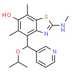 6-Benzothiazolol,5,7-dimethyl-2-(methylamino)-4-[(1-methylethoxy)-3-pyridinylmethyl]- picture