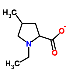 1-Ethyl-4-methyl-2-pyrrolidinecarboxylate结构式