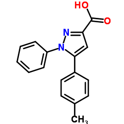 5-(4-Methylphenyl)-1-phenyl-1H-pyrazole-3-carboxylic acid结构式