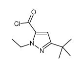 1H-Pyrazole-5-carbonyl chloride, 3-(1,1-dimethylethyl)-1-ethyl- (9CI)结构式