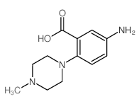 5-AMINO-2-(4-METHYL-PIPERAZIN-1-YL)-BENZOIC ACID结构式
