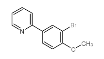 2-(3-溴-4-甲氧基苯在)吡啶结构式