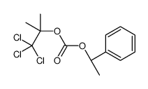 [(1S)-1-phenylethyl] (1,1,1-trichloro-2-methylpropan-2-yl) carbonate结构式