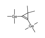 (3,3-dimethyl-2-trimethylgermylcyclopropen-1-yl)-trimethylgermane Structure