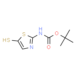 Carbamic acid,(5-mercapto-2-thiazolyl)-,1,1-dimethylethyl ester (9CI) Structure