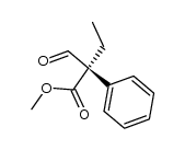 (R)-methyl 2-formyl-2-phenylbutanoate结构式