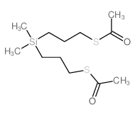 1-[3-(3-acetylsulfanylpropyl-dimethyl-silyl)propylsulfanyl]ethanone Structure