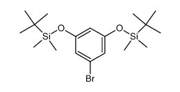 1-bromo-3,5-bis[[(1,1-dimethylethyl)dimethylsilyl]oxy]benzene结构式