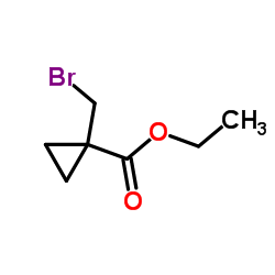 1-(溴甲基)环丙烷甲酸乙酯结构式