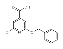 2-chloro-6-phenylmethoxypyridine-4-carboxylic acid Structure