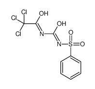 N-(benzenesulfonylcarbamoyl)-2,2,2-trichloroacetamide结构式